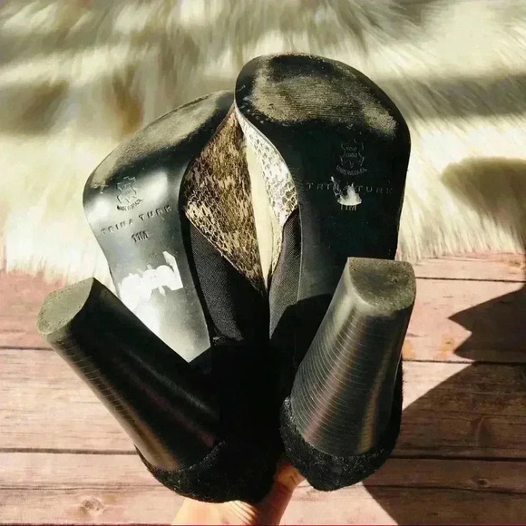 Trina Turk Ankle Heels Booties Shoes Sz 11 - Picture 5 of 8